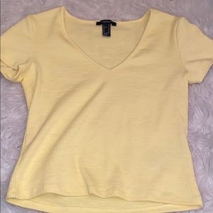 Yellow crop top